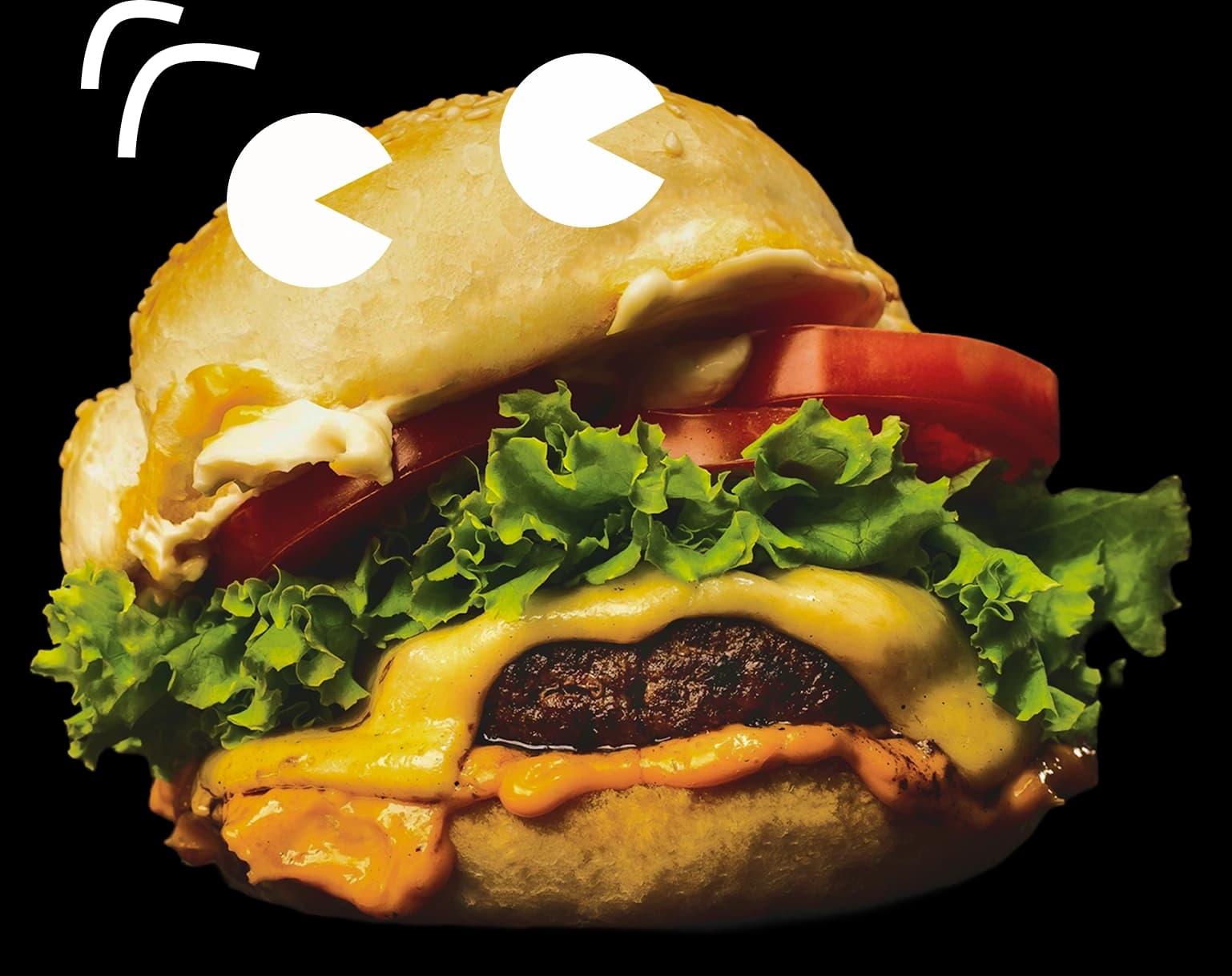 ORAZEN Artisan Smashed Burger with fresh ingredients
